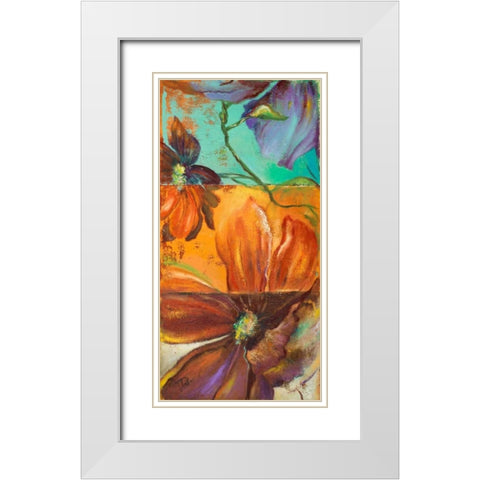 Modernismo I White Modern Wood Framed Art Print with Double Matting by Pinto, Patricia