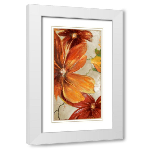 Modernismo Roja II White Modern Wood Framed Art Print with Double Matting by Pinto, Patricia