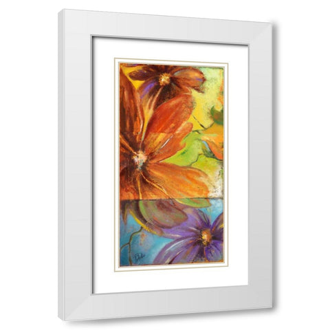 Modernismo II White Modern Wood Framed Art Print with Double Matting by Pinto, Patricia
