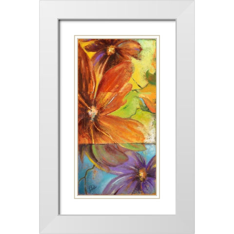 Modernismo II White Modern Wood Framed Art Print with Double Matting by Pinto, Patricia