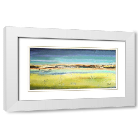 Twilight White Modern Wood Framed Art Print with Double Matting by Pinto, Patricia