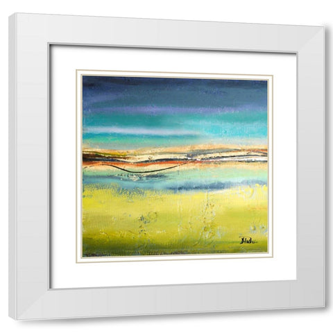 Twilight I White Modern Wood Framed Art Print with Double Matting by Pinto, Patricia