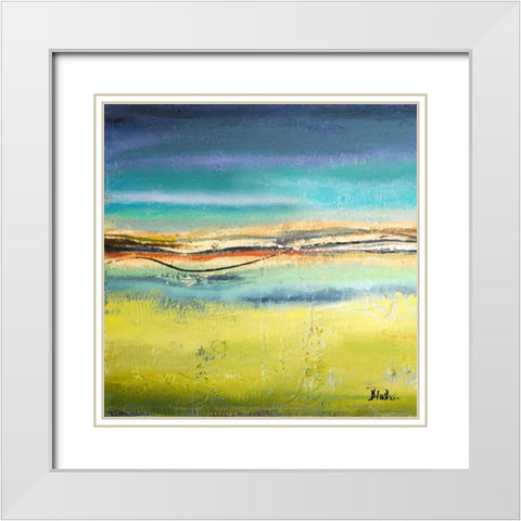 Twilight I White Modern Wood Framed Art Print with Double Matting by Pinto, Patricia