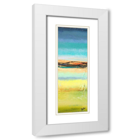 Twilight Panel I White Modern Wood Framed Art Print with Double Matting by Pinto, Patricia