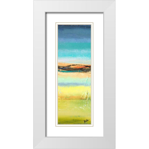 Twilight Panel I White Modern Wood Framed Art Print with Double Matting by Pinto, Patricia