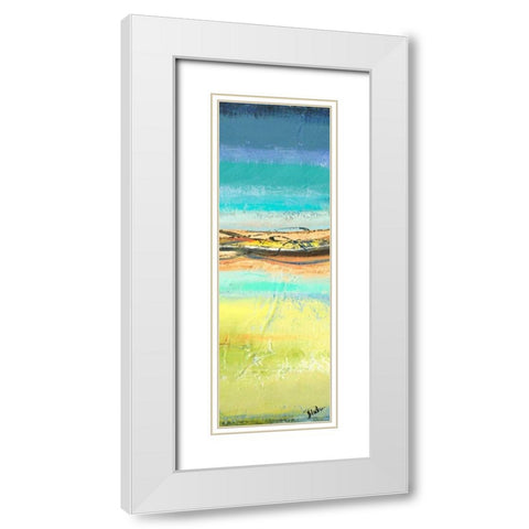 Twilight Panel II White Modern Wood Framed Art Print with Double Matting by Pinto, Patricia