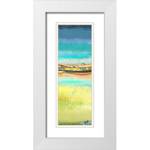 Twilight Panel II White Modern Wood Framed Art Print with Double Matting by Pinto, Patricia