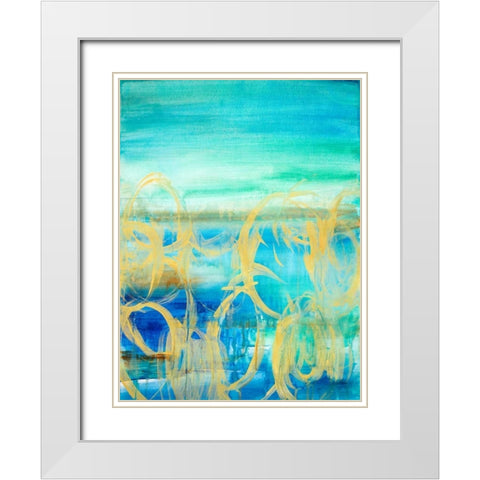 Caught up in the Wind I White Modern Wood Framed Art Print with Double Matting by Loreth, Lanie