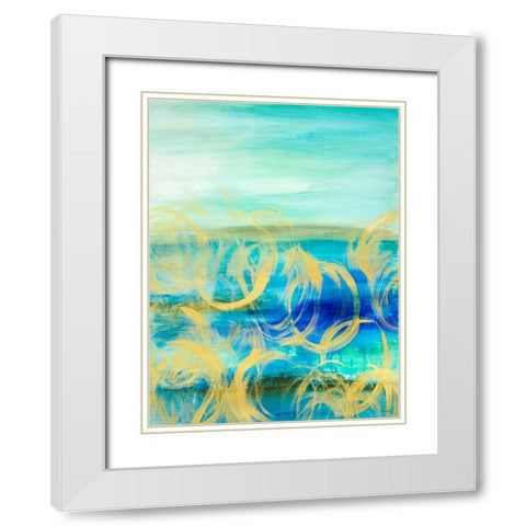 Caught up in the Wind II White Modern Wood Framed Art Print with Double Matting by Loreth, Lanie