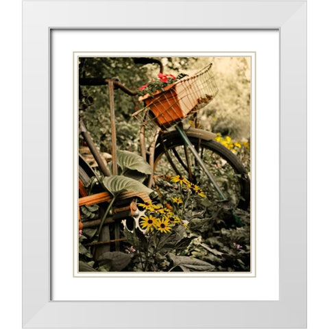 In the Fields I White Modern Wood Framed Art Print with Double Matting by Nawrocke, Bruce