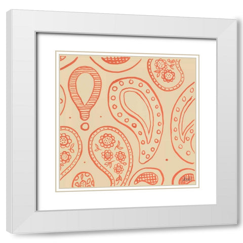 Discovery Square I White Modern Wood Framed Art Print with Double Matting by Metz, Andi
