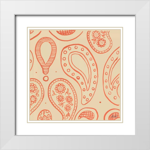 Discovery Square I White Modern Wood Framed Art Print with Double Matting by Metz, Andi