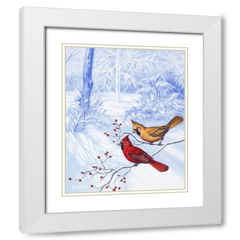 Nature in Winter II White Modern Wood Framed Art Print with Double Matting by Rhyan, Vivien