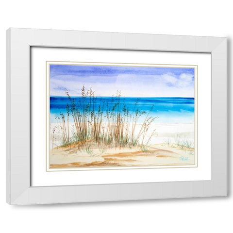 July II White Modern Wood Framed Art Print with Double Matting by Urban Pearl Collection, Llc