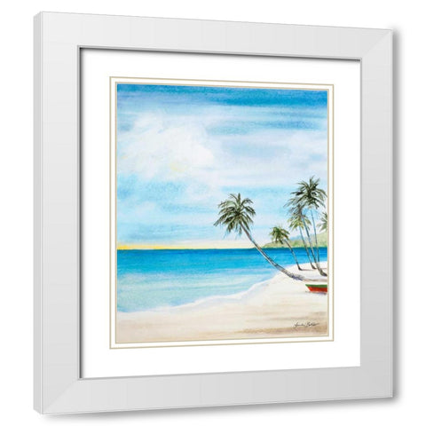 Way Out II White Modern Wood Framed Art Print with Double Matting by Baliko, Linda