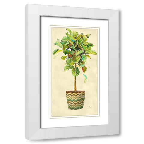 Essential Compliment on Cream III White Modern Wood Framed Art Print with Double Matting by Pinto, Patricia