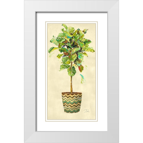 Essential Compliment on Cream III White Modern Wood Framed Art Print with Double Matting by Pinto, Patricia