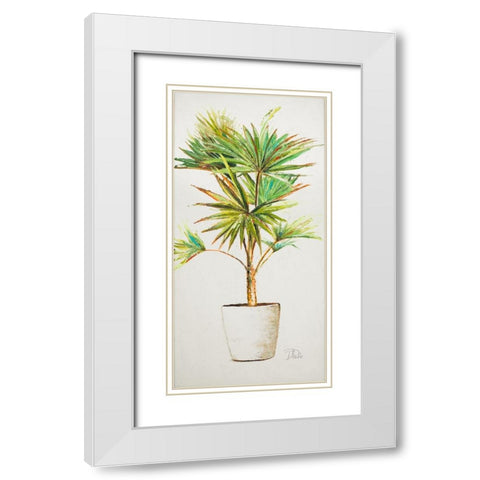 Essential Compliment on White V White Modern Wood Framed Art Print with Double Matting by Pinto, Patricia