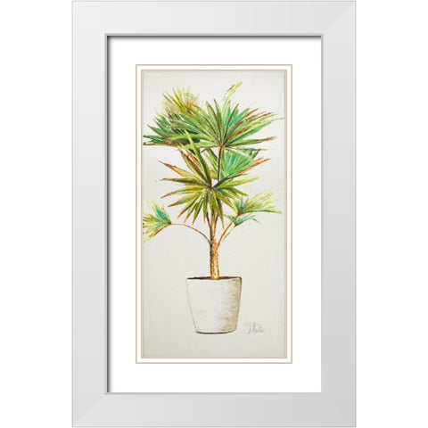 Essential Compliment on White V White Modern Wood Framed Art Print with Double Matting by Pinto, Patricia