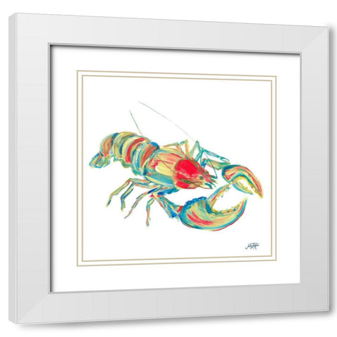 Caribbean Sealife I White Modern Wood Framed Art Print with Double Matting by DeRice, Julie
