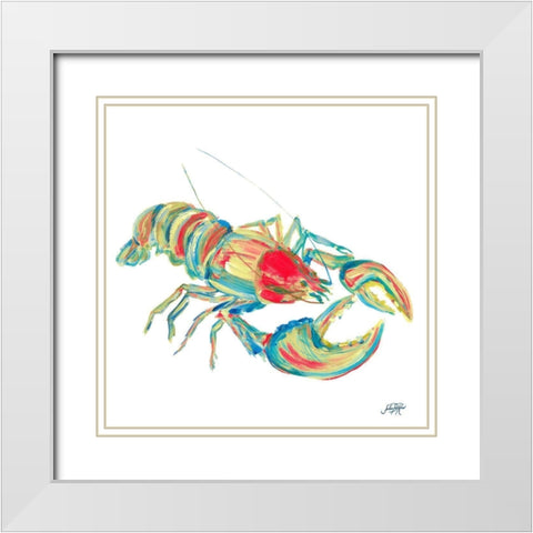 Caribbean Sealife I White Modern Wood Framed Art Print with Double Matting by DeRice, Julie