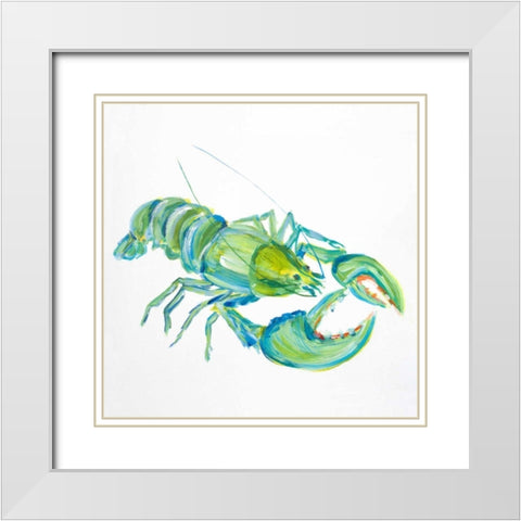 Sealife III White Modern Wood Framed Art Print with Double Matting by DeRice, Julie