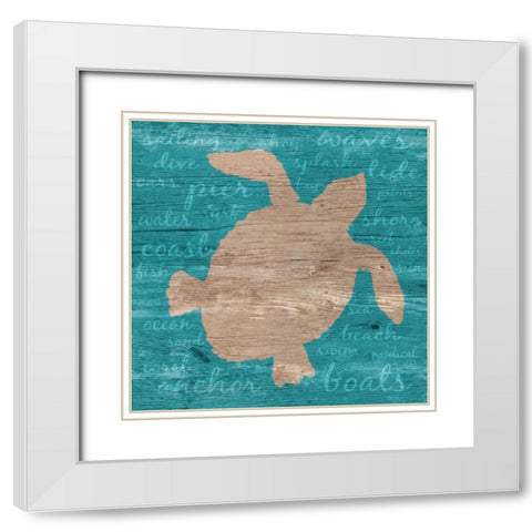 Coastal Wonder II White Modern Wood Framed Art Print with Double Matting by DeRice, Julie