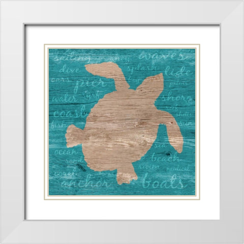 Coastal Wonder II White Modern Wood Framed Art Print with Double Matting by DeRice, Julie