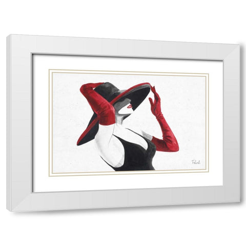 Women of Style I White Modern Wood Framed Art Print with Double Matting by Urban Pearl Collection, Llc