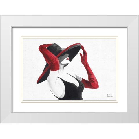 Women of Style I White Modern Wood Framed Art Print with Double Matting by Urban Pearl Collection, Llc