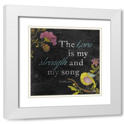 Strength and Love I White Modern Wood Framed Art Print with Double Matting by Medley, Elizabeth