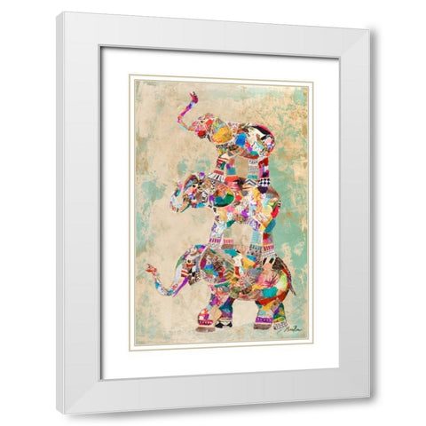 Trunk Show I White Modern Wood Framed Art Print with Double Matting by Ritter, Gina