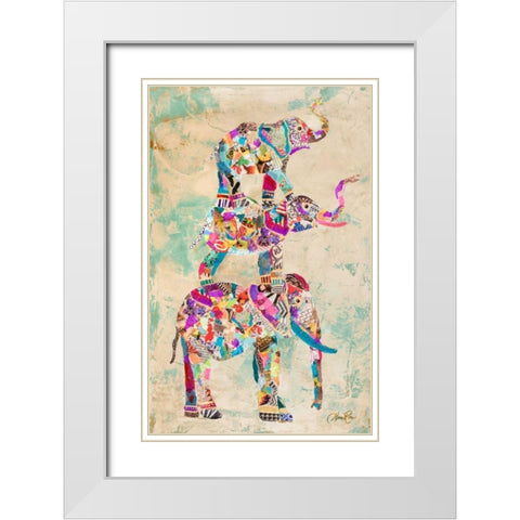 Trunk Show II White Modern Wood Framed Art Print with Double Matting by Ritter, Gina
