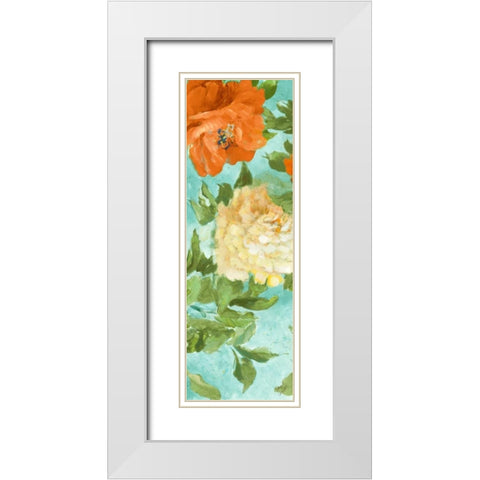 Beauty of the Blossom Panel I White Modern Wood Framed Art Print with Double Matting by Loreth, Lanie