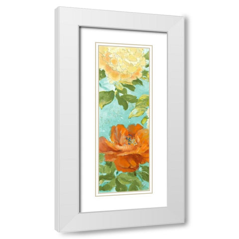 Beauty of the Blossom Panel II White Modern Wood Framed Art Print with Double Matting by Loreth, Lanie