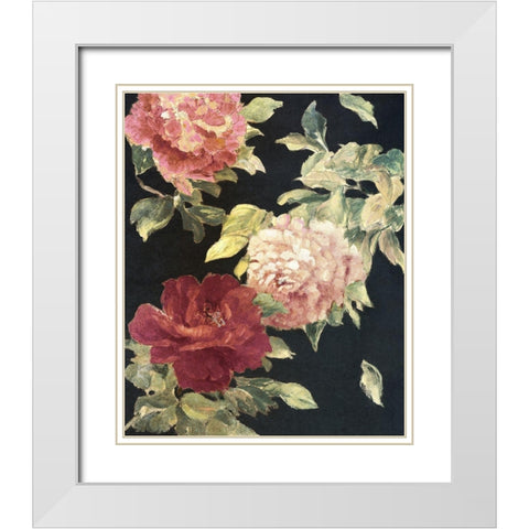 Beauty of the Dark Blossom White Modern Wood Framed Art Print with Double Matting by Loreth, Lanie