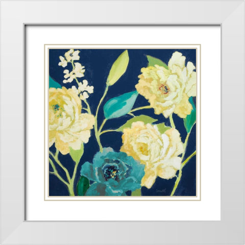 Blue Fresco Bellezza I White Modern Wood Framed Art Print with Double Matting by Loreth, Lanie