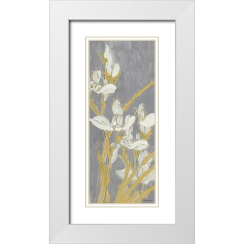 Tranquil Elegance Panel II White Modern Wood Framed Art Print with Double Matting by Loreth, Lanie