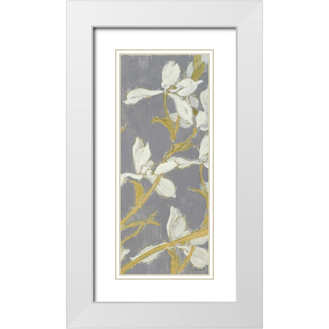 Tranquil Elegance Panel III White Modern Wood Framed Art Print with Double Matting by Loreth, Lanie