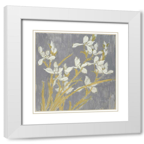 Tranquil Elegance White Modern Wood Framed Art Print with Double Matting by Loreth, Lanie