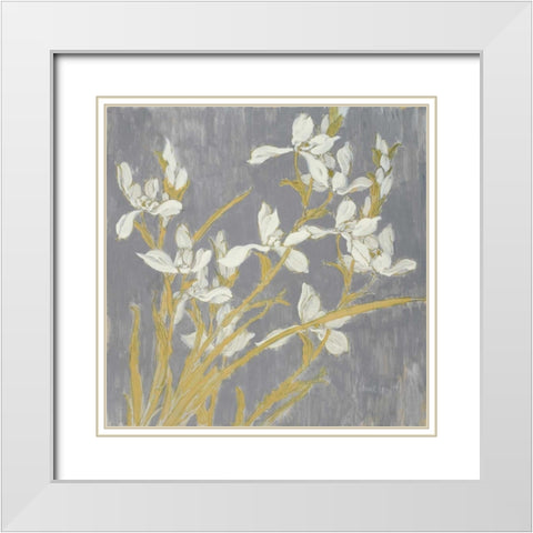 Tranquil Elegance White Modern Wood Framed Art Print with Double Matting by Loreth, Lanie