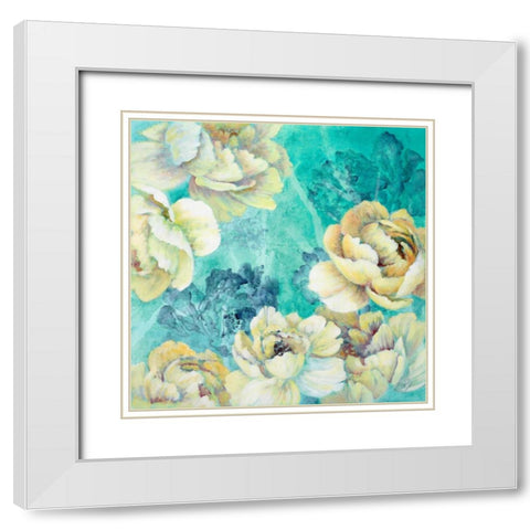 Floral Chic White Modern Wood Framed Art Print with Double Matting by Loreth, Lanie