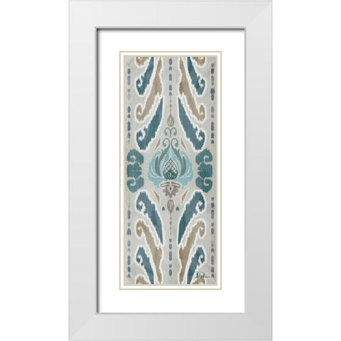 A Touch of Flourish I White Modern Wood Framed Art Print with Double Matting by Pinto, Patricia