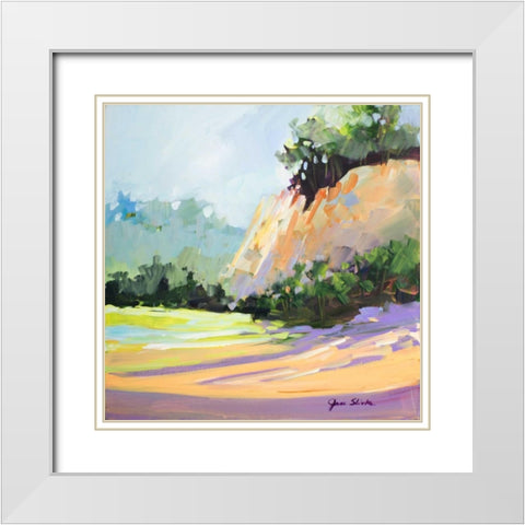 By the Bluffs White Modern Wood Framed Art Print with Double Matting by Slivka, Jane