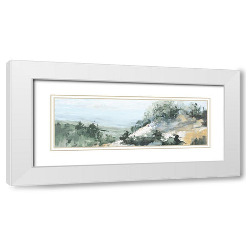Morning Light Panel White Modern Wood Framed Art Print with Double Matting by Slivka, Jane