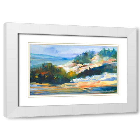 Morning Light White Modern Wood Framed Art Print with Double Matting by Slivka, Jane