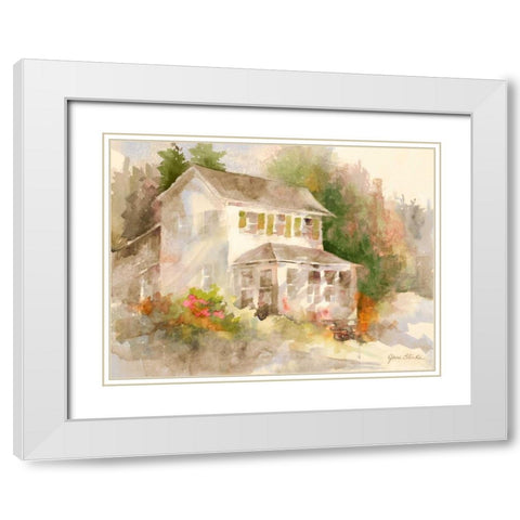 Summer Home II White Modern Wood Framed Art Print with Double Matting by Slivka, Jane