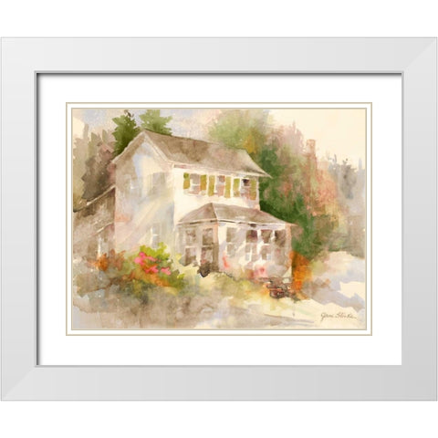 Summer Home II White Modern Wood Framed Art Print with Double Matting by Slivka, Jane