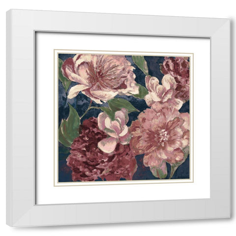 Savvy With Navy White Modern Wood Framed Art Print with Double Matting by Loreth, Lanie