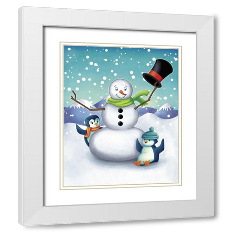 Oh the Joy IV White Modern Wood Framed Art Print with Double Matting by Josefina